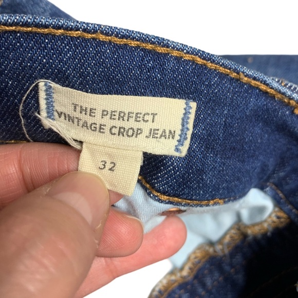 Madewell Size 32 The Perfect Vintage Crop Jean AE160 Bellbrook Wash Stretch - Picture 6 of 13
